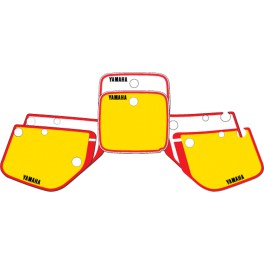 1988 YZ125 and YZ490 numberplate decal kit