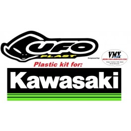 Plastic kit KX125 1993 met USD nummerplaat voor