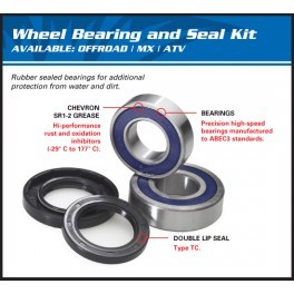 Rear wheel bearing kit YZ125 1986-1991