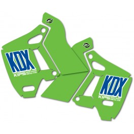 1989 KDX200 tank - radiatorkap stickers