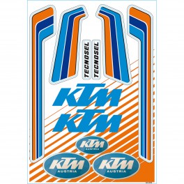 Vintage KTM stickervel, Tecnosel