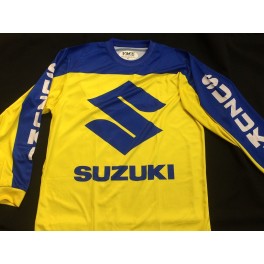 Suzuki shirt blau-gelb