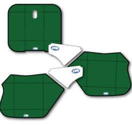 1990 KTM 250 nummerplaat stickers