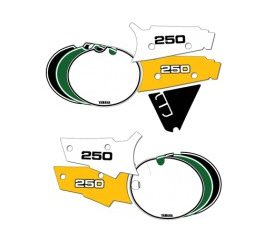 1980-1981 YZ250 zijschild stickerset