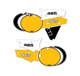 1980-1981 YZ465 zijschild stickerset