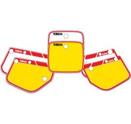 1986-1989 YZ490 nummerplaat stickerset