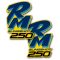 1990 RM250 radiatorkapsticker, klein