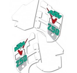 1991 KTM250  tank – radiatorkap stickers