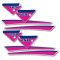 1992 YZ achterspatbord en zijschildstickerset