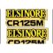 Elsinore 125 zijschildstickers, dik