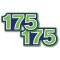 KDX175 zijschildstickers