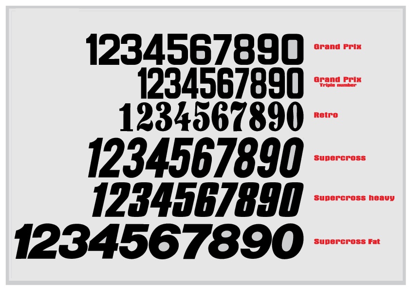 1986-1987 YZ numberplate decals - Image 2