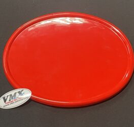 Nummerplaat voor, rood glans