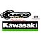 Plastic kit KX125 1992 met USD nummerplaat voor