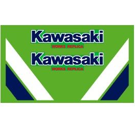 Radiatorkap sticker set KX500 1986