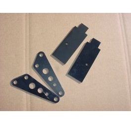 Guide and slider plates, set
