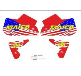Speciale stickersets Maico 1980