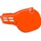 Zijschildset  CR250 CR500 1984, ORANJE GLANS