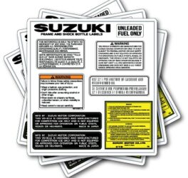 RM waarschuwing stickerset